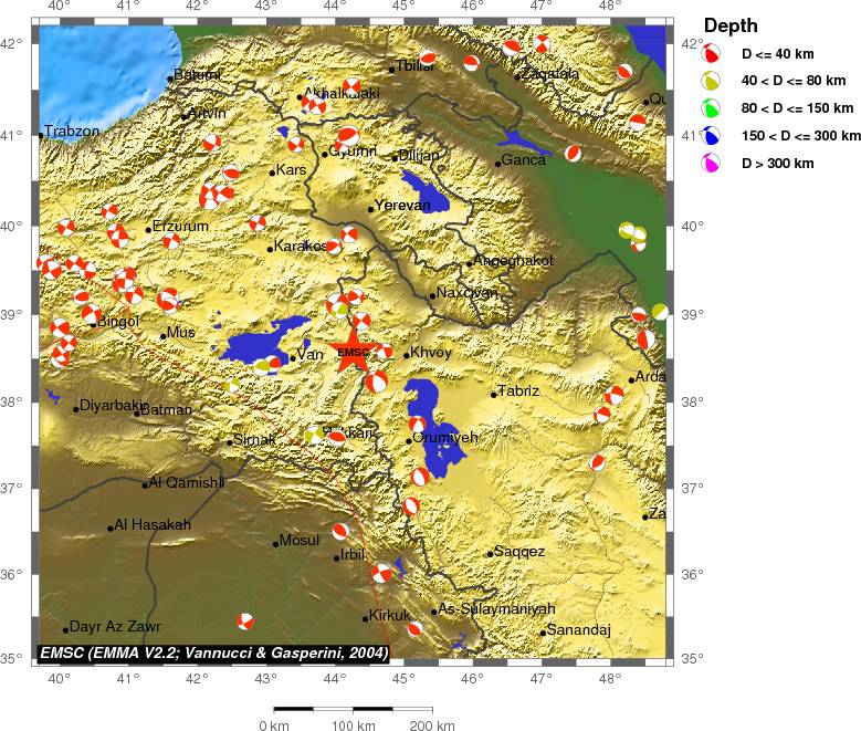 Regional moment Tensor