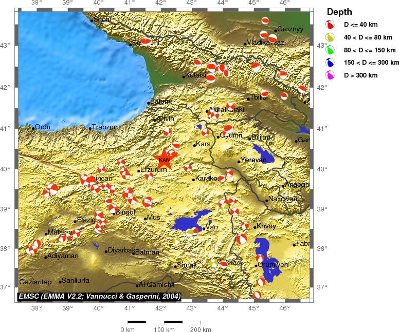 Regional moment Tensor