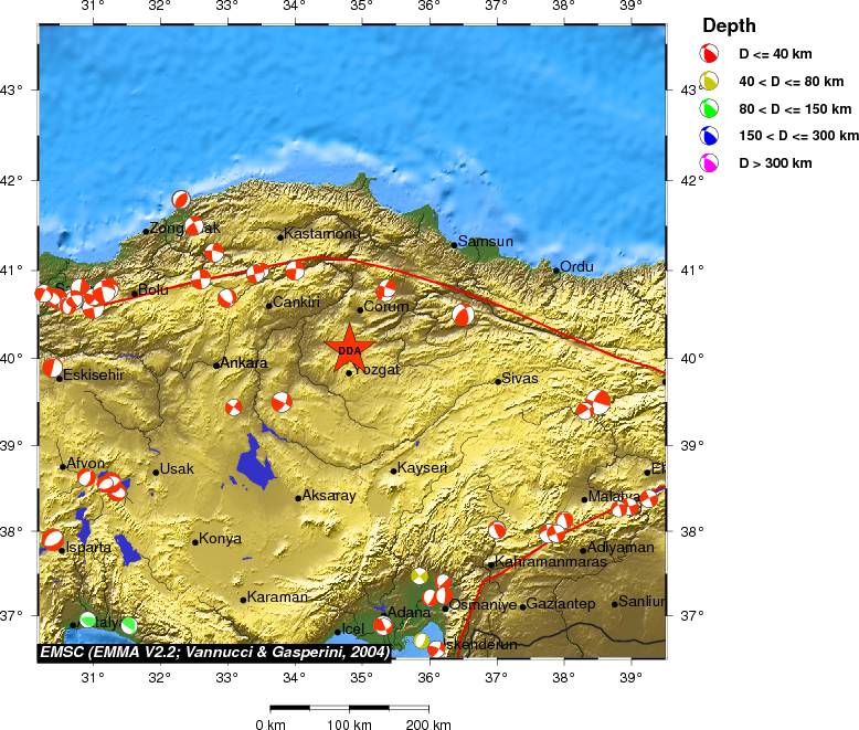 Regional moment Tensor