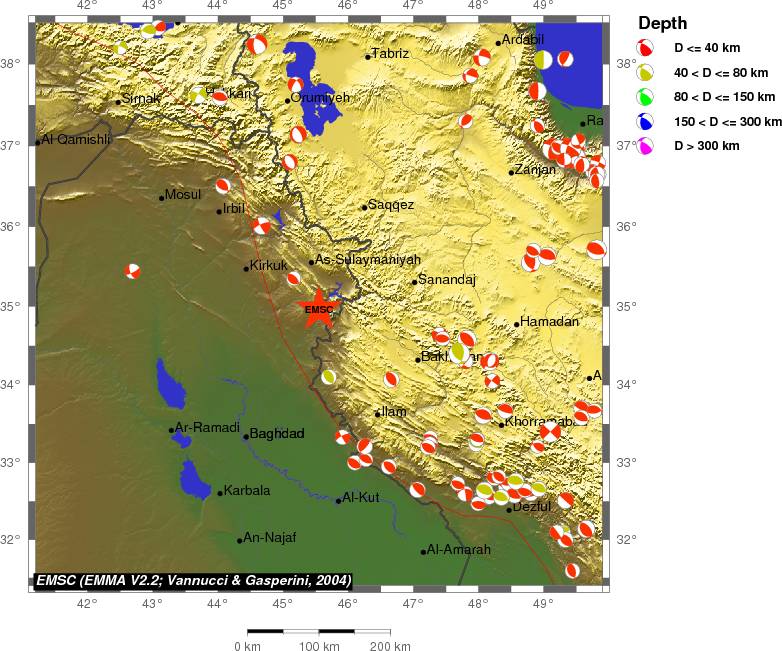 Regional moment Tensor
