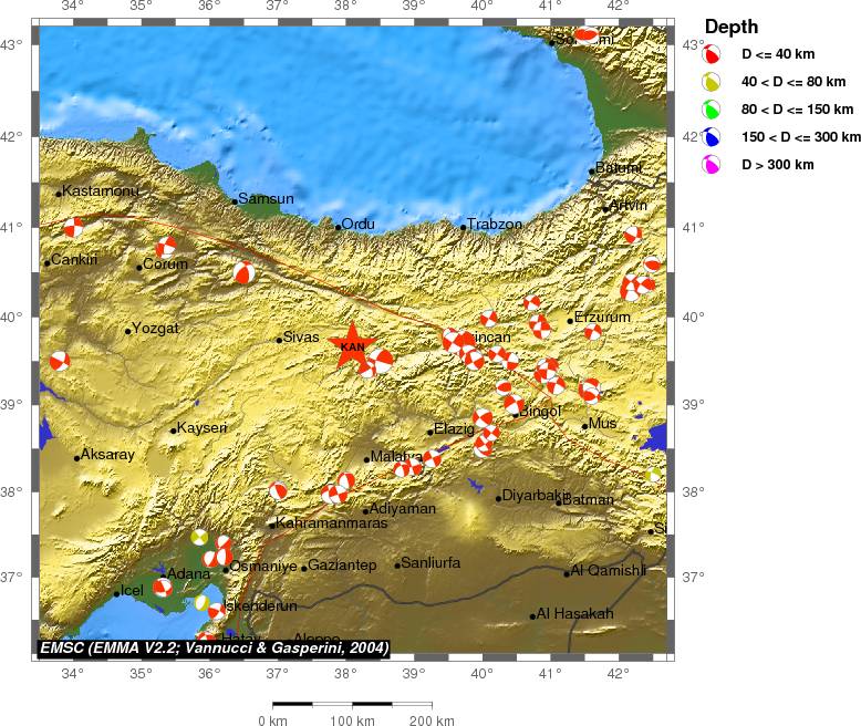 Regional moment Tensor