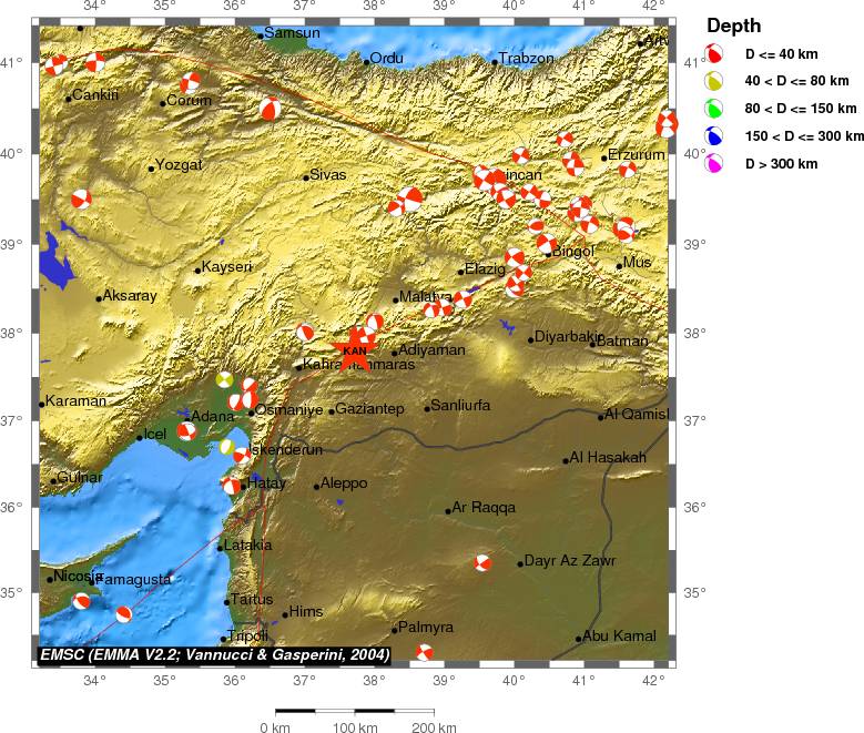 Regional moment Tensor