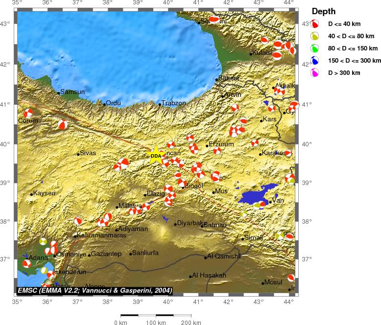 Regional moment Tensor