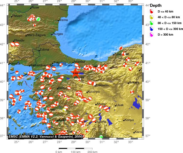 Regional moment Tensor
