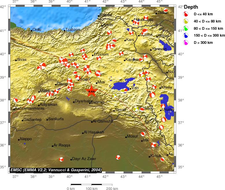 Regional moment Tensor