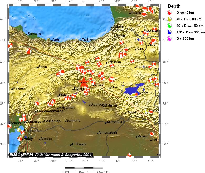 Regional moment Tensor