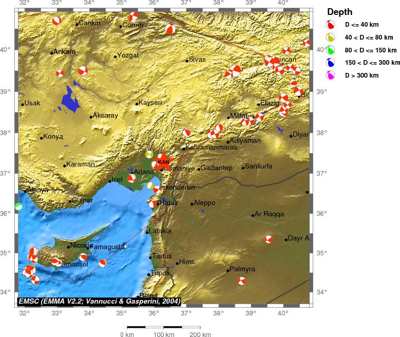 Regional moment Tensor