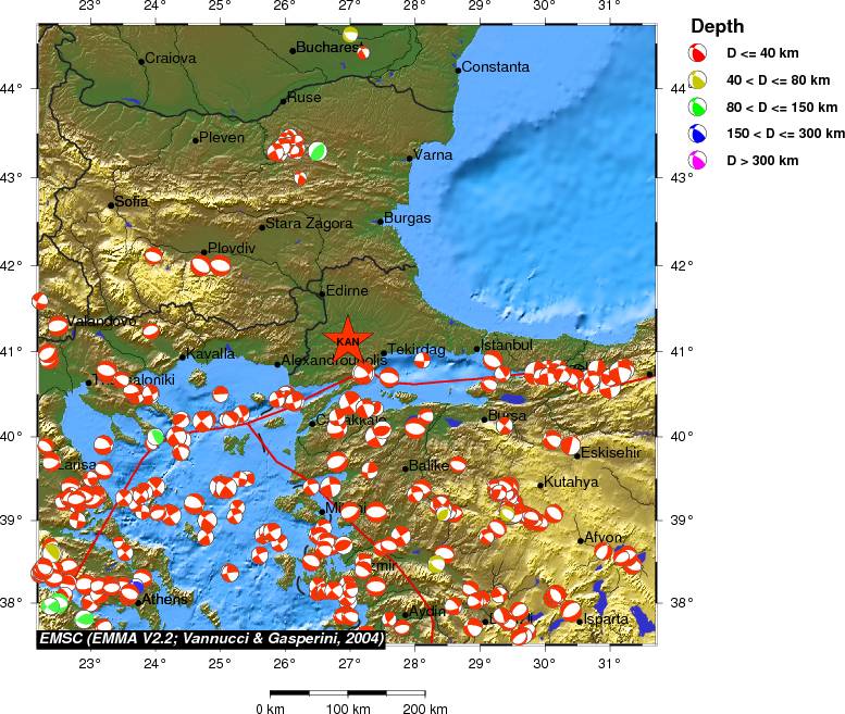 Regional moment Tensor