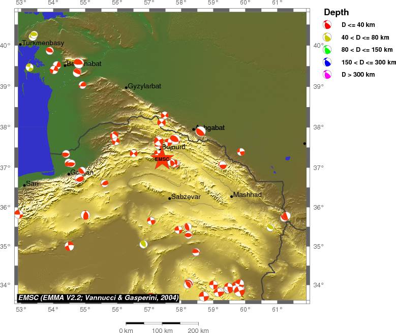 Regional moment Tensor