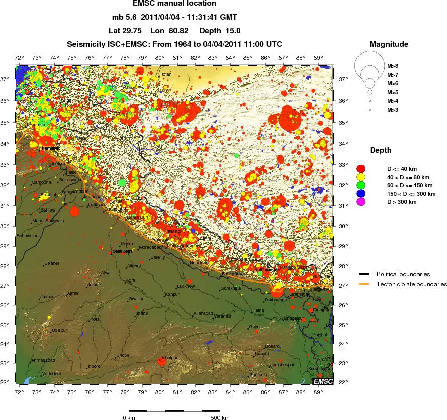 wide historical seismicity