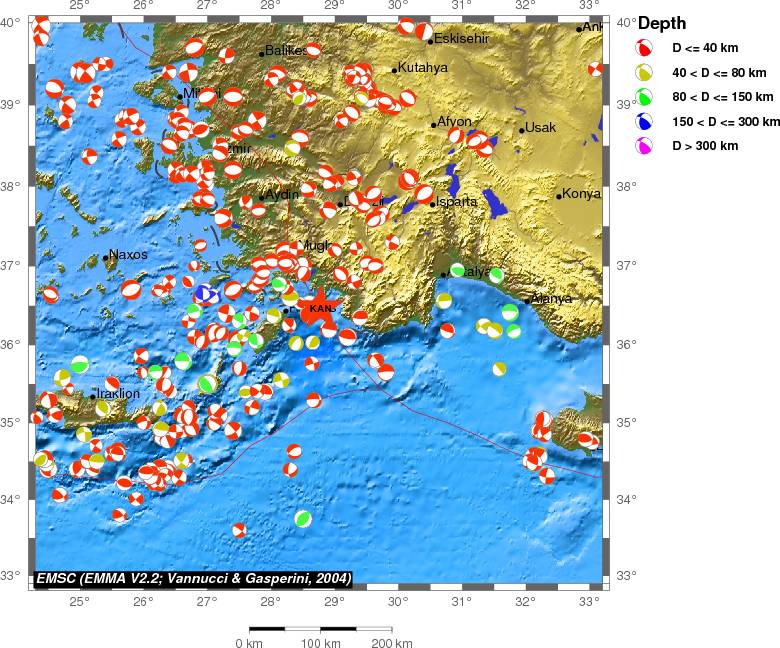Regional moment Tensor