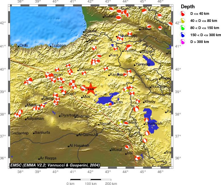 Regional moment Tensor