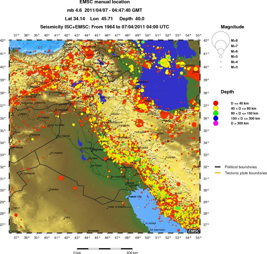 wide historical seismicity