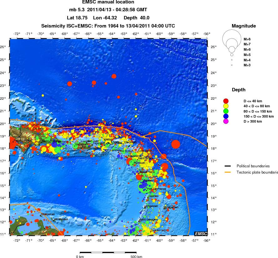 wide historical seismicity