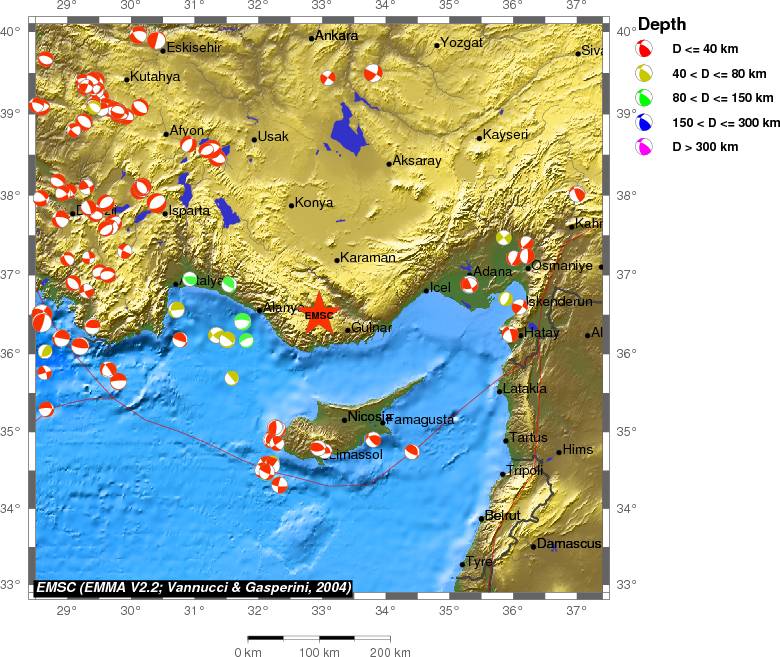 Regional moment Tensor