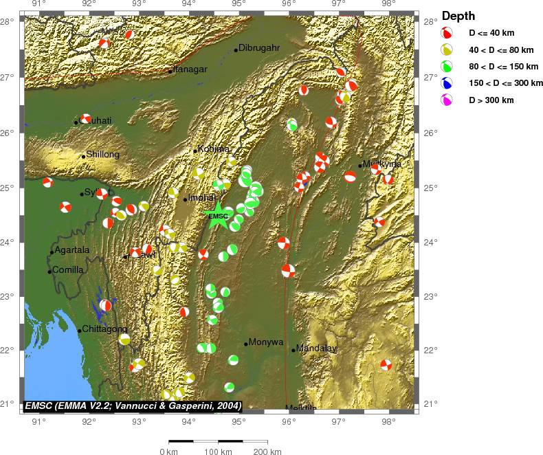 Regional moment Tensor
