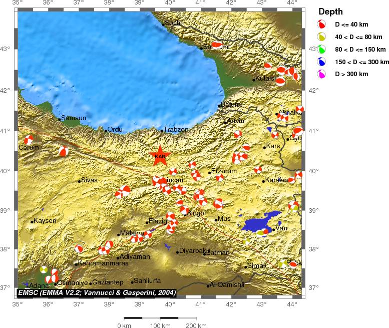 Regional moment Tensor