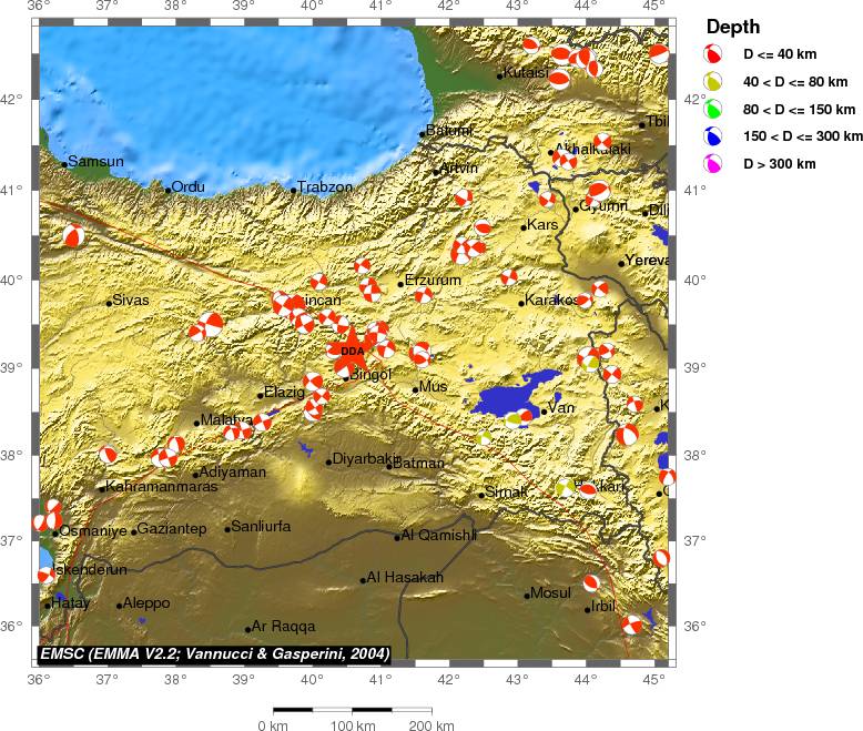 Regional moment Tensor