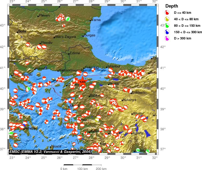 Regional moment Tensor