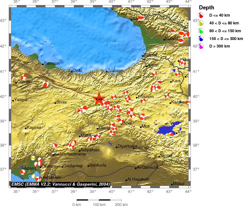 Regional moment Tensor