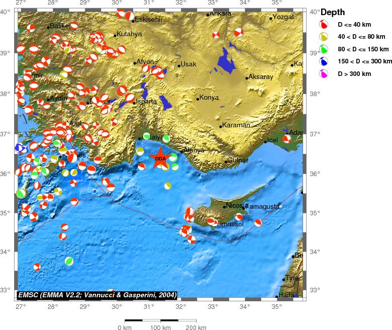 Regional moment Tensor