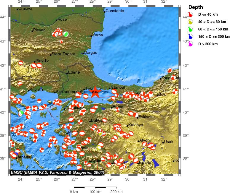 Regional moment Tensor