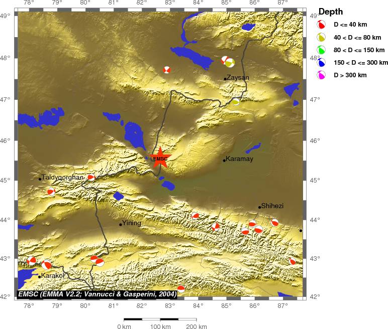 Regional moment Tensor