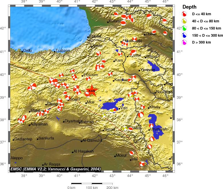 Regional moment Tensor