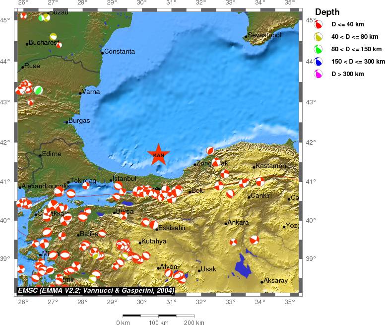 Regional moment Tensor