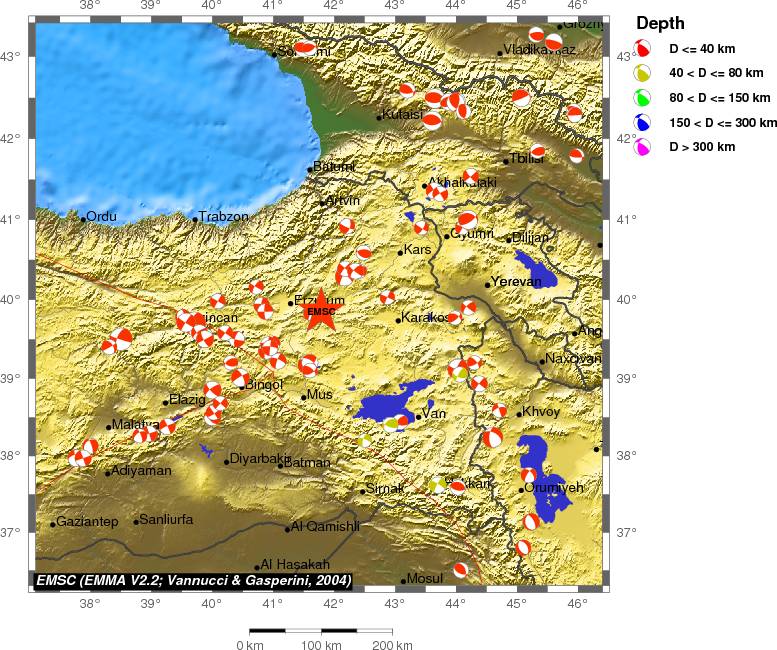 Regional moment Tensor