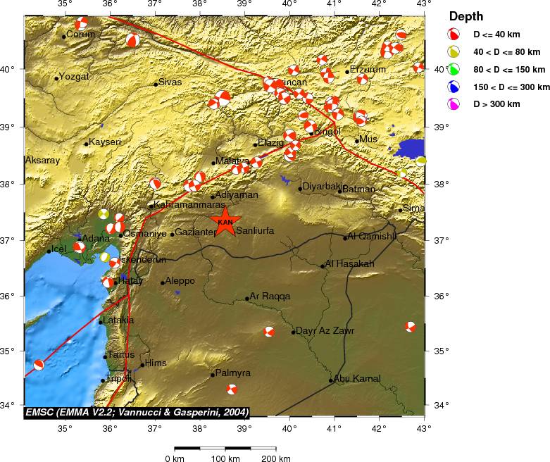 Regional moment Tensor