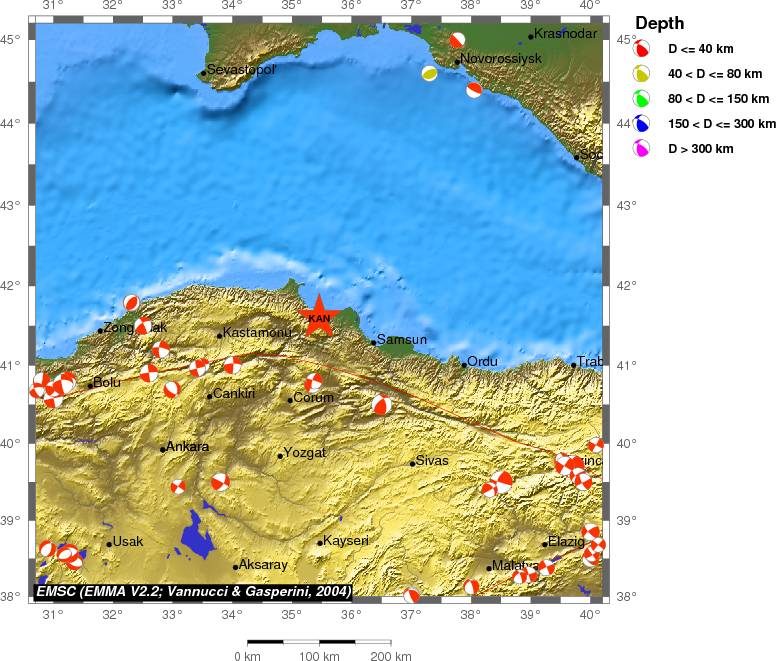 Regional moment Tensor