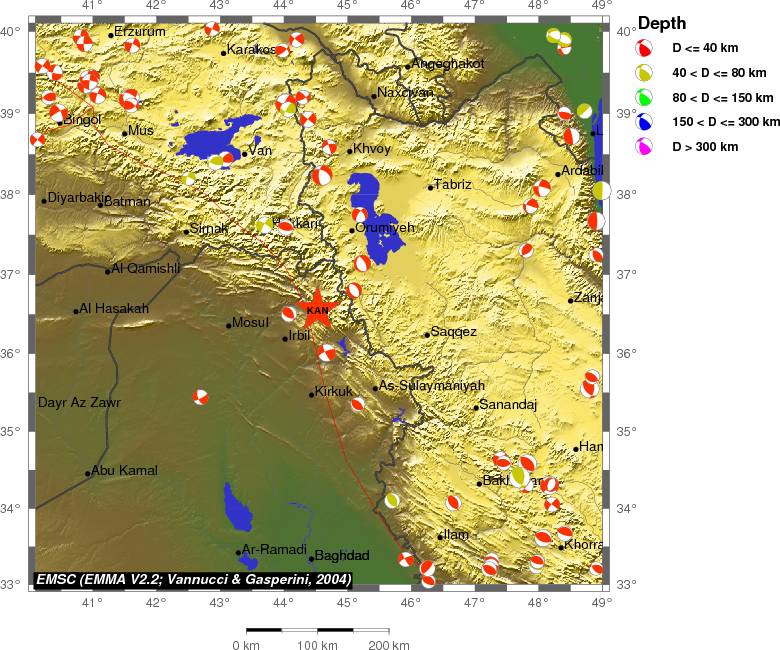 Regional moment Tensor