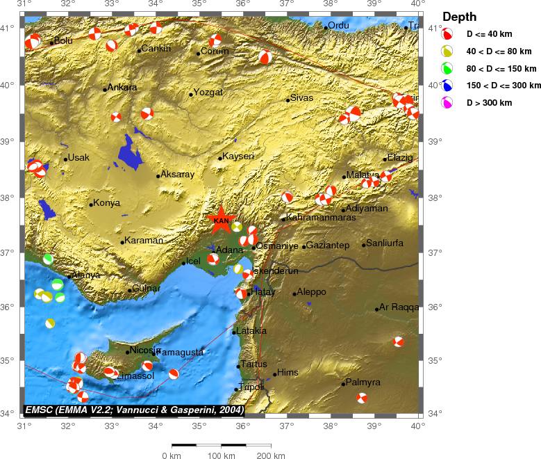 Regional moment Tensor
