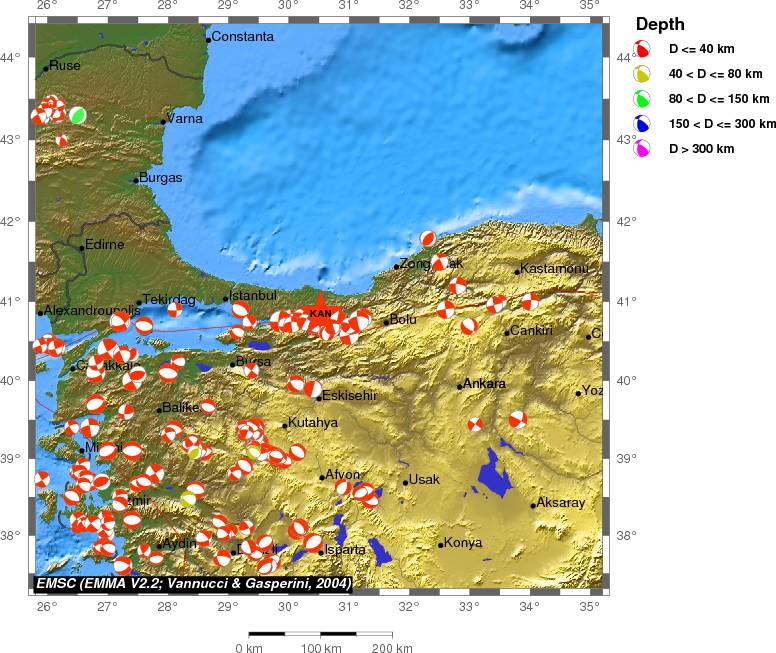 Regional moment Tensor