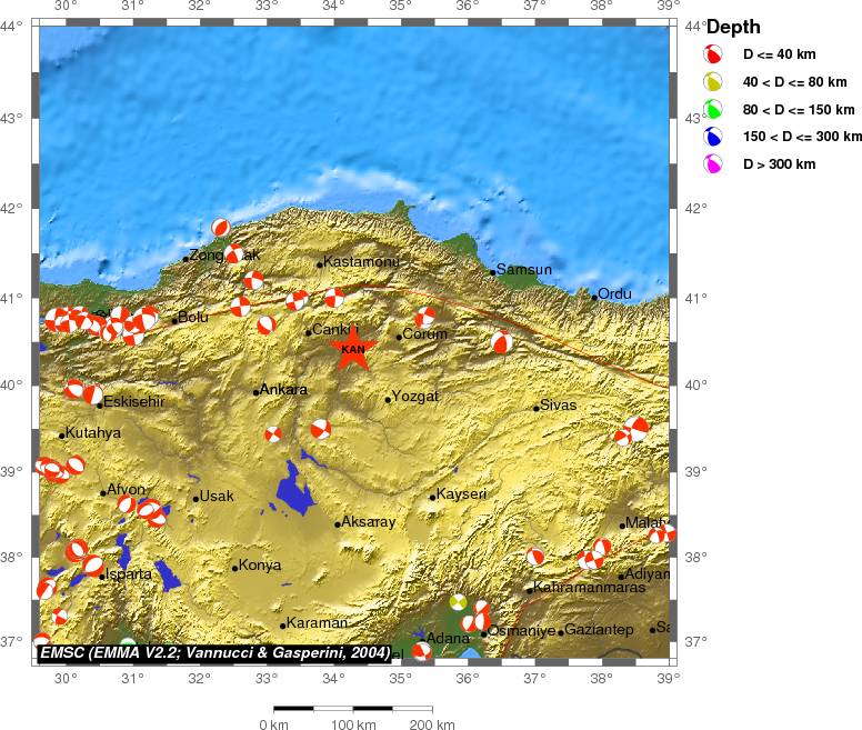 Regional moment Tensor