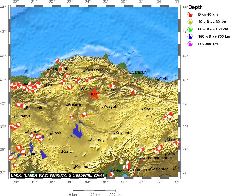 Regional moment Tensor