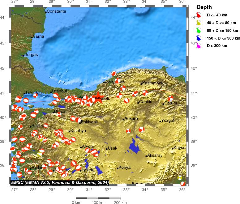 Regional moment Tensor