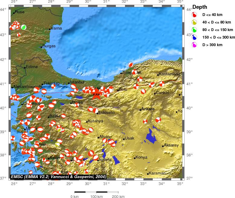Regional moment Tensor