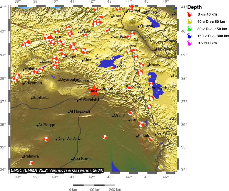 Regional moment Tensor