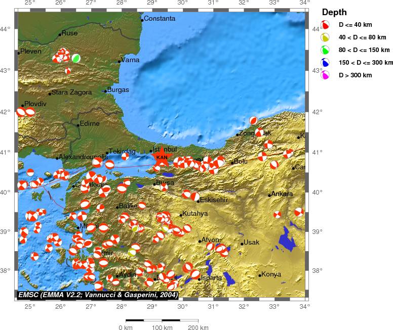 Regional moment Tensor