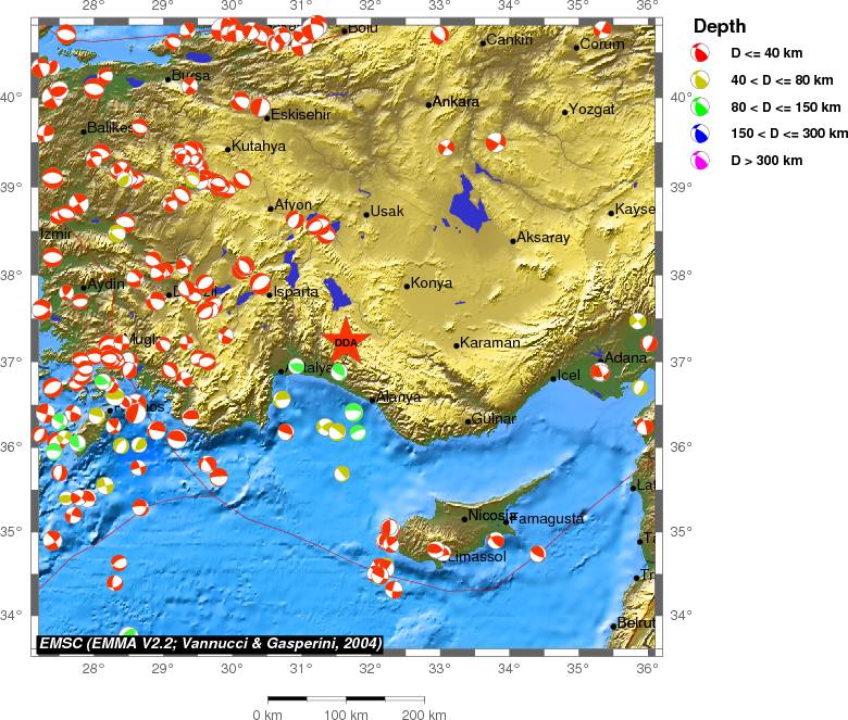 Regional moment Tensor