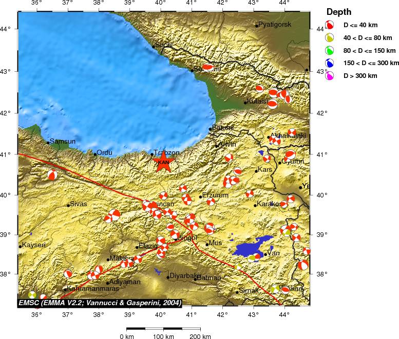 Regional moment Tensor