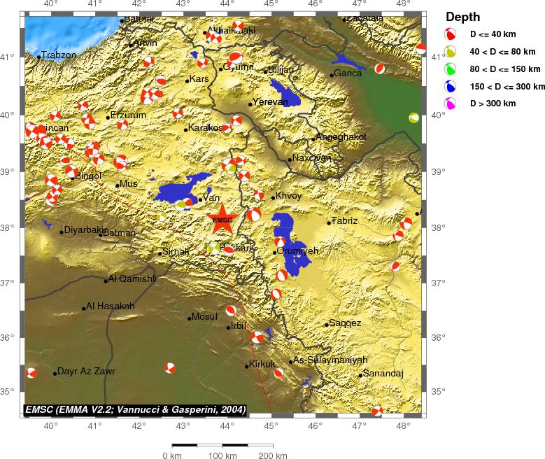 Regional moment Tensor