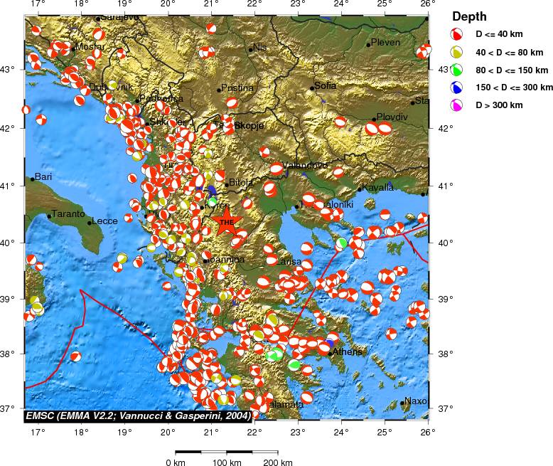 Regional moment Tensor