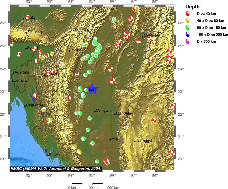 Regional moment Tensor