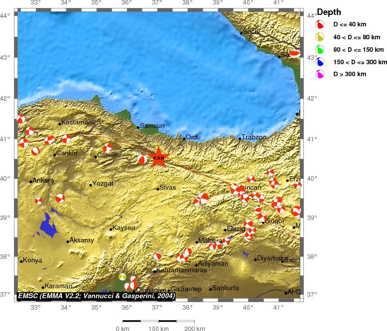 Regional moment Tensor