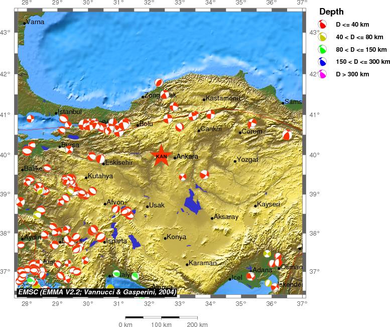 Regional moment Tensor