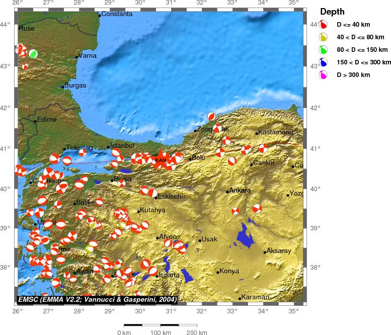 Regional moment Tensor