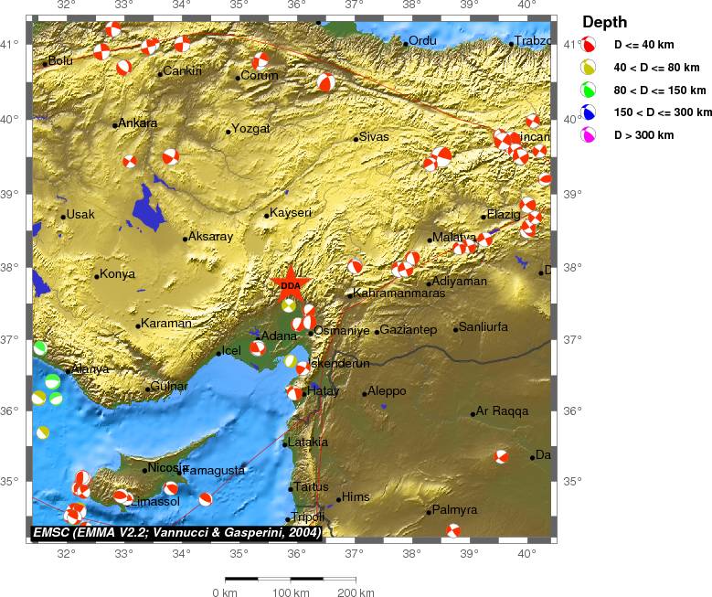 Regional moment Tensor
